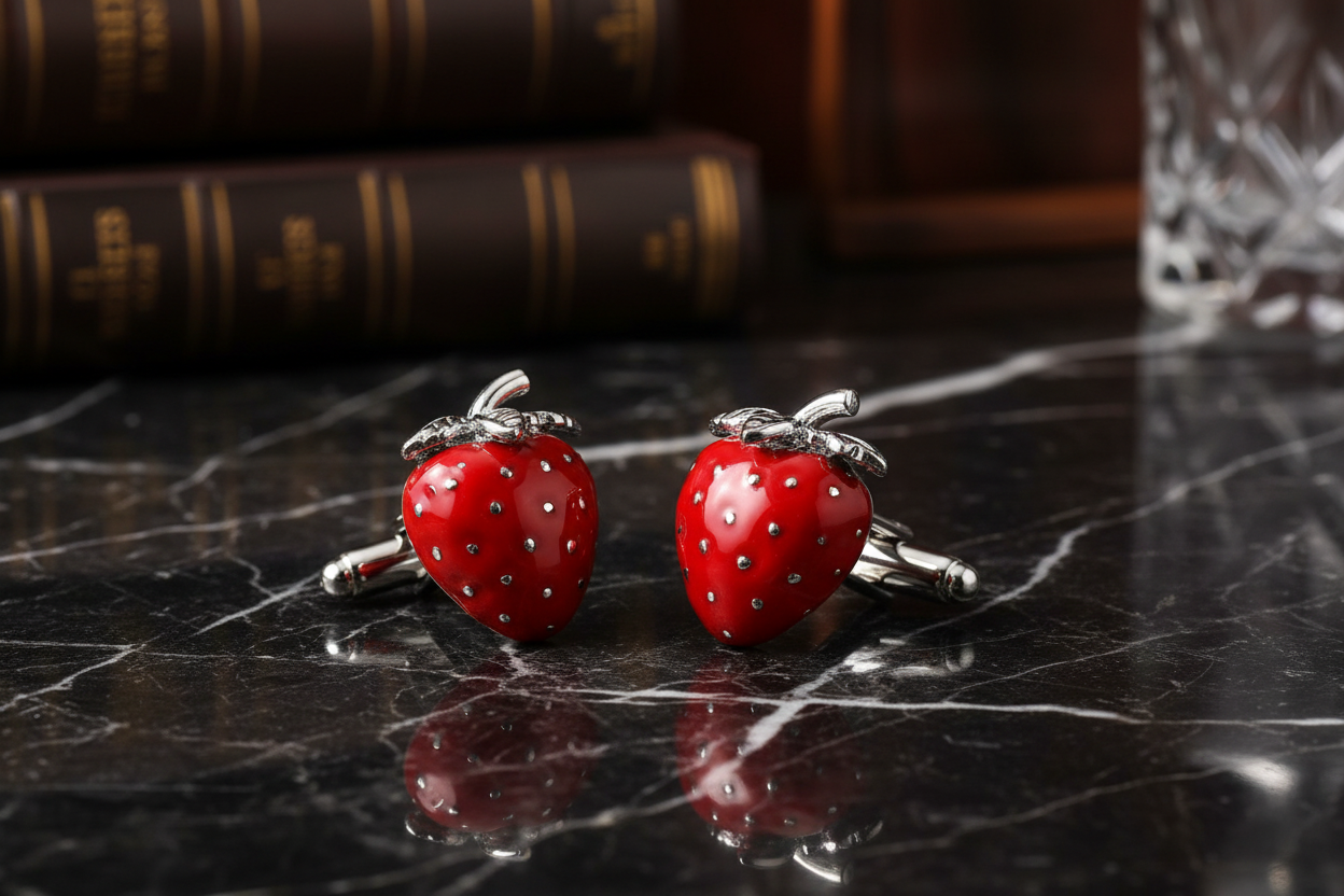 Strawberries Cufflinks