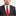 Man wearing a gray suit with a red tie on a white background