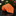 Orange striped tie on a dark surface with flowers in the background
