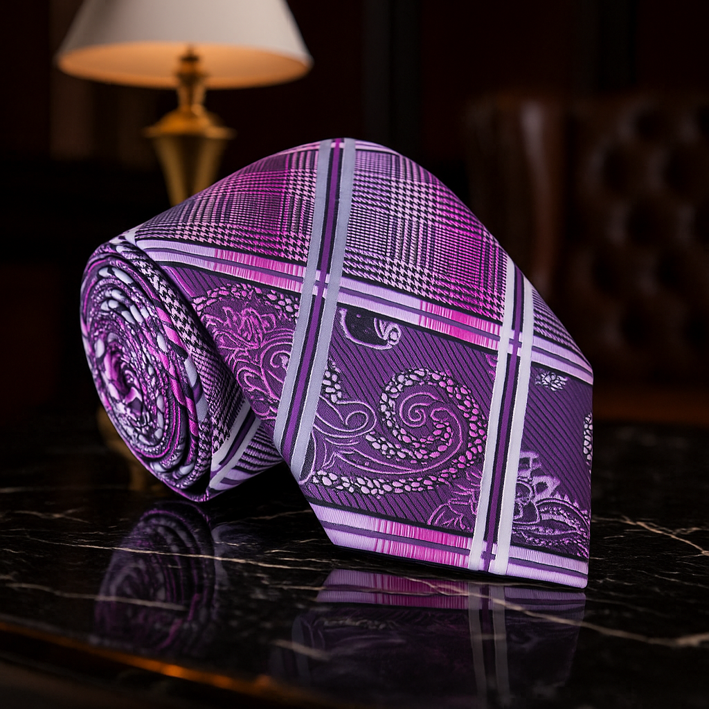 Paisley and Plaid Necktie Collection