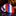 Folded red, white, and blue striped tie on a dark surface with a blurred background