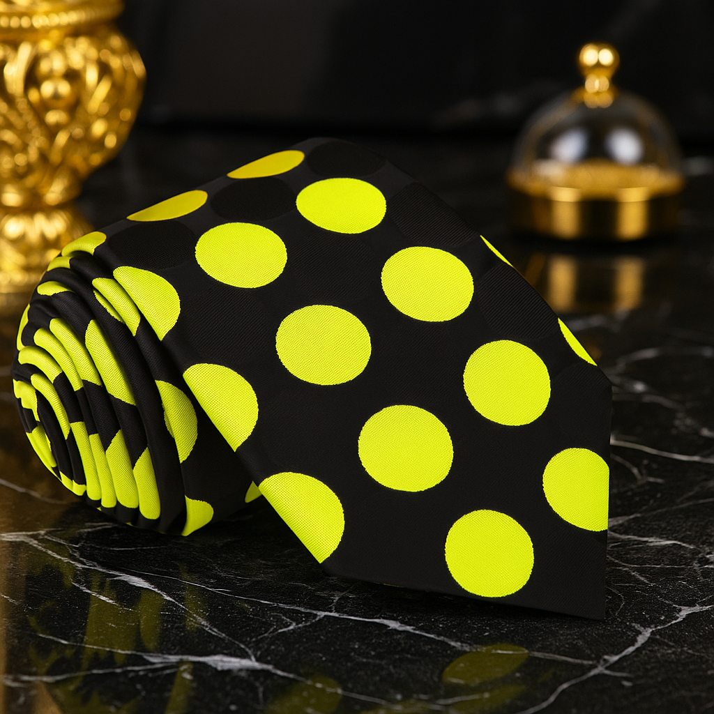 Large Polka Dot Necktie | Bold Polka Dot Tie in Multiple Colors