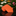 Orange tie with a geometric pattern on a reflective surface with flowers in the background