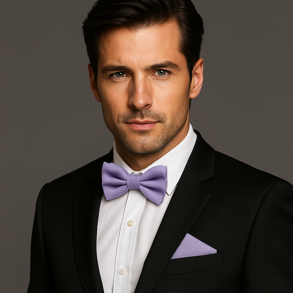 Solid Color Bow Tie Collection — Black, Navy, Burgundy, Red, Sky Blue, Emerald & More