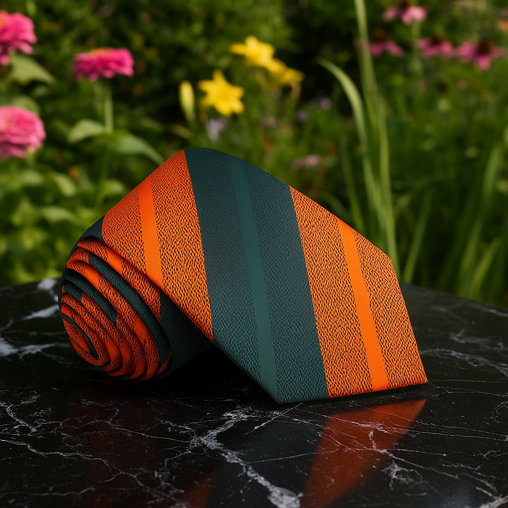 Striped Necktie Collection | Pink/Grey, Red/Grey, Blue/Brown