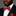 Man wearing a black suit with a red bow tie and matching pocket square against a gray background