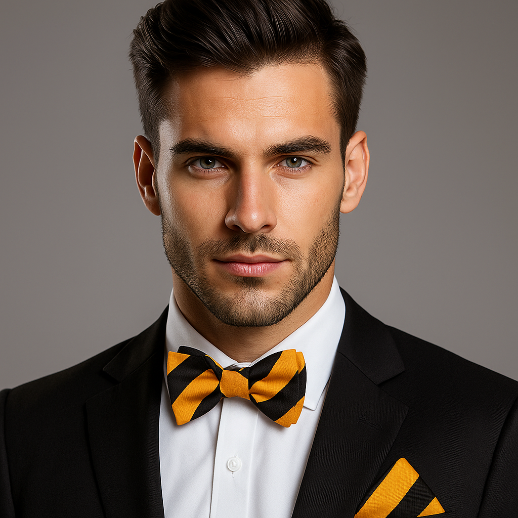 Stripe Pattern Bow Ties | Bold Colors & Sharp Contrasts