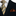 Main Brown and caramel stripe necktie and brown Square