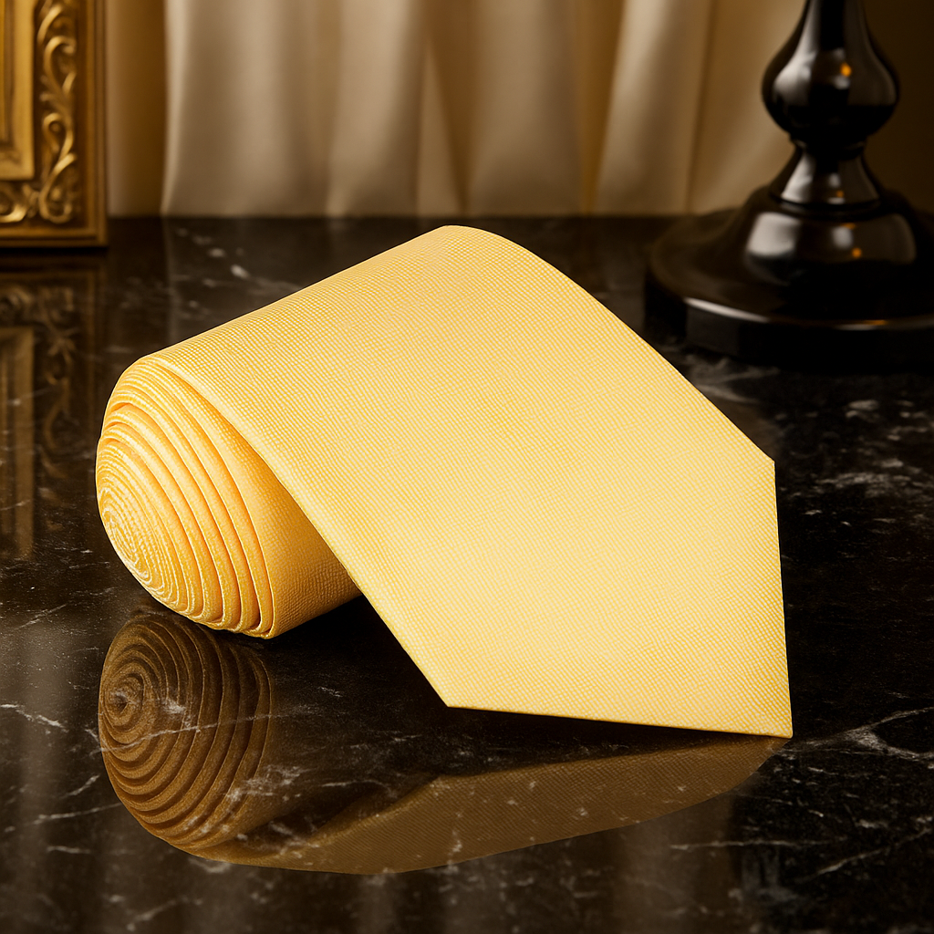 Solid Yellow Tie