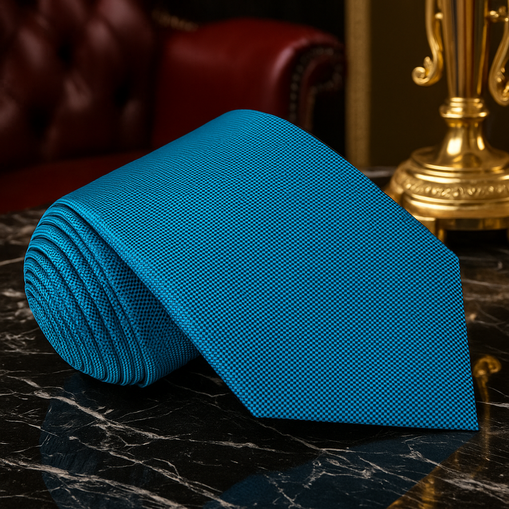 Solid Blue Tie