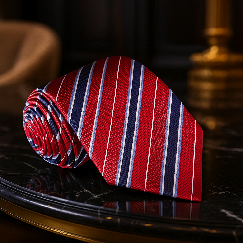 Red, Blue Stripe Tie