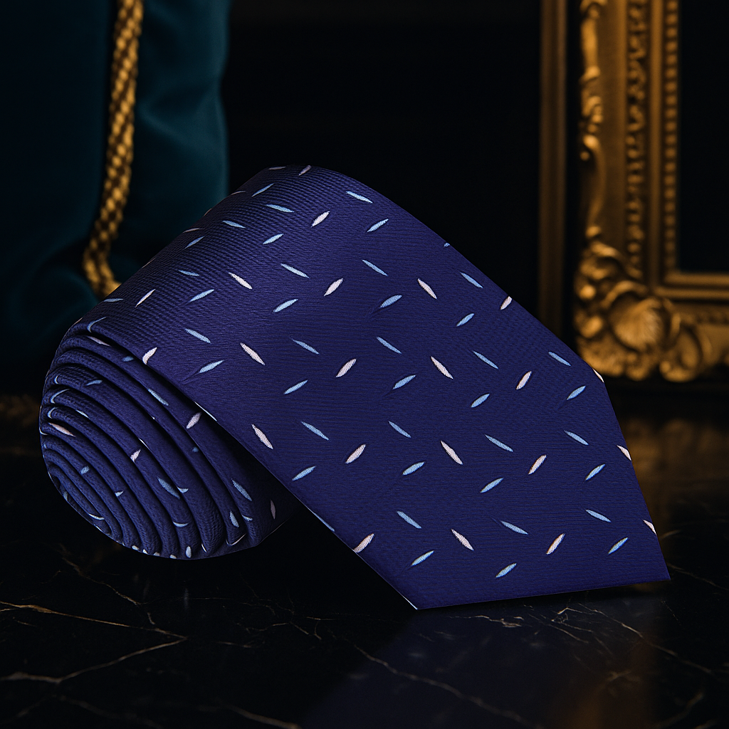 Blue, Light Blue Abstract Tie 
