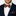 Orange and Black Geometric Diamonds Bow Tie and Square