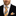 Golden Brown, Black, White, Red Plaid Tie and Square on man