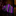 Purple striped tie on a reflective surface with a blurred background