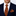 Man wearing a navy suit with a white shirt, orange paisley tie, and matching pocket square.