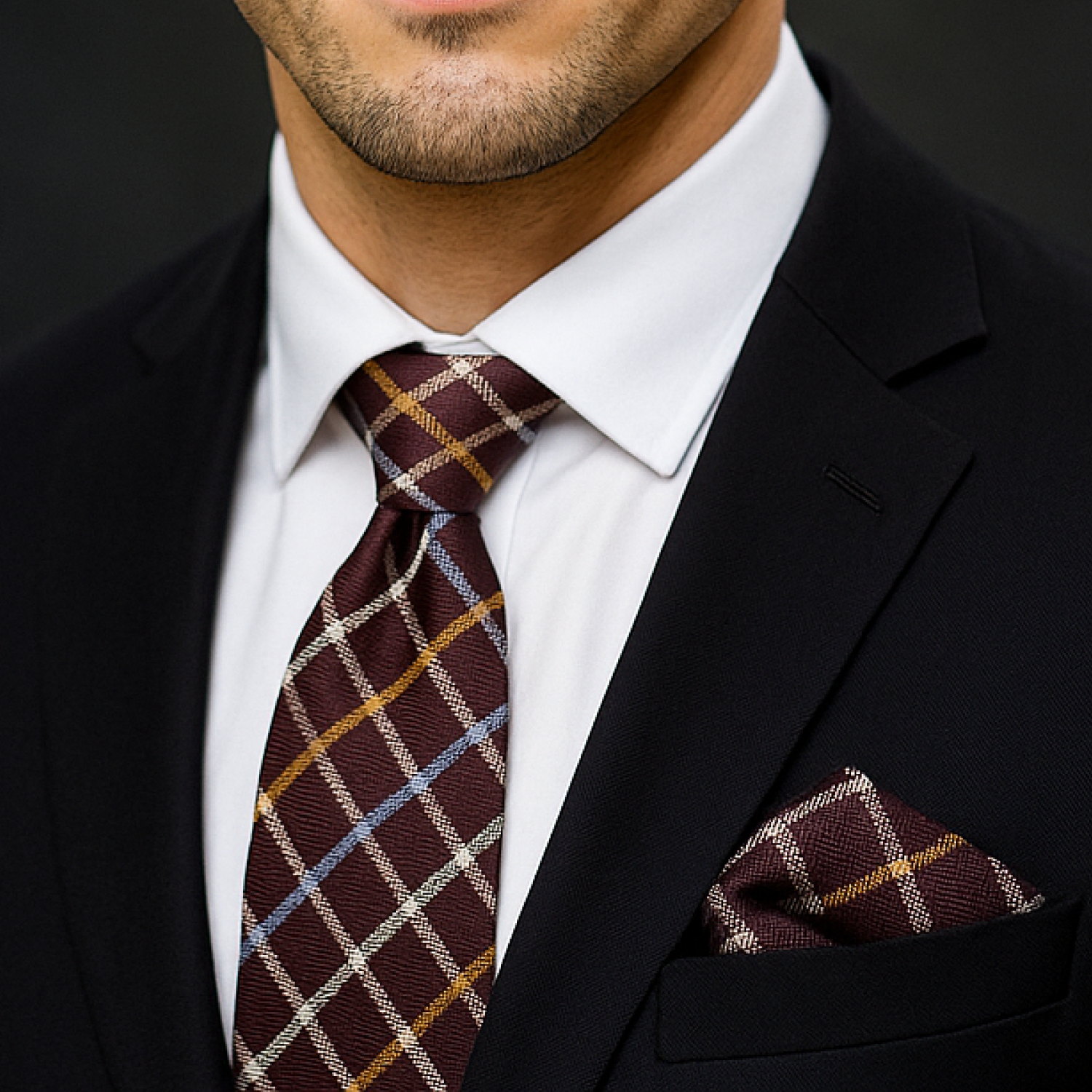 Classic Windowpane Necktie Collection
