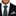 Man wearing Black Divine Geometric Tie and Solid Grey Pocket Square
