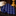 Rolled-up blue striped tie on a reflective surface with a blurred background