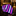 Pink and blue striped tie on a reflective surface with a decorative background