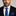Blue Blocks Tie and Square on man with black suit