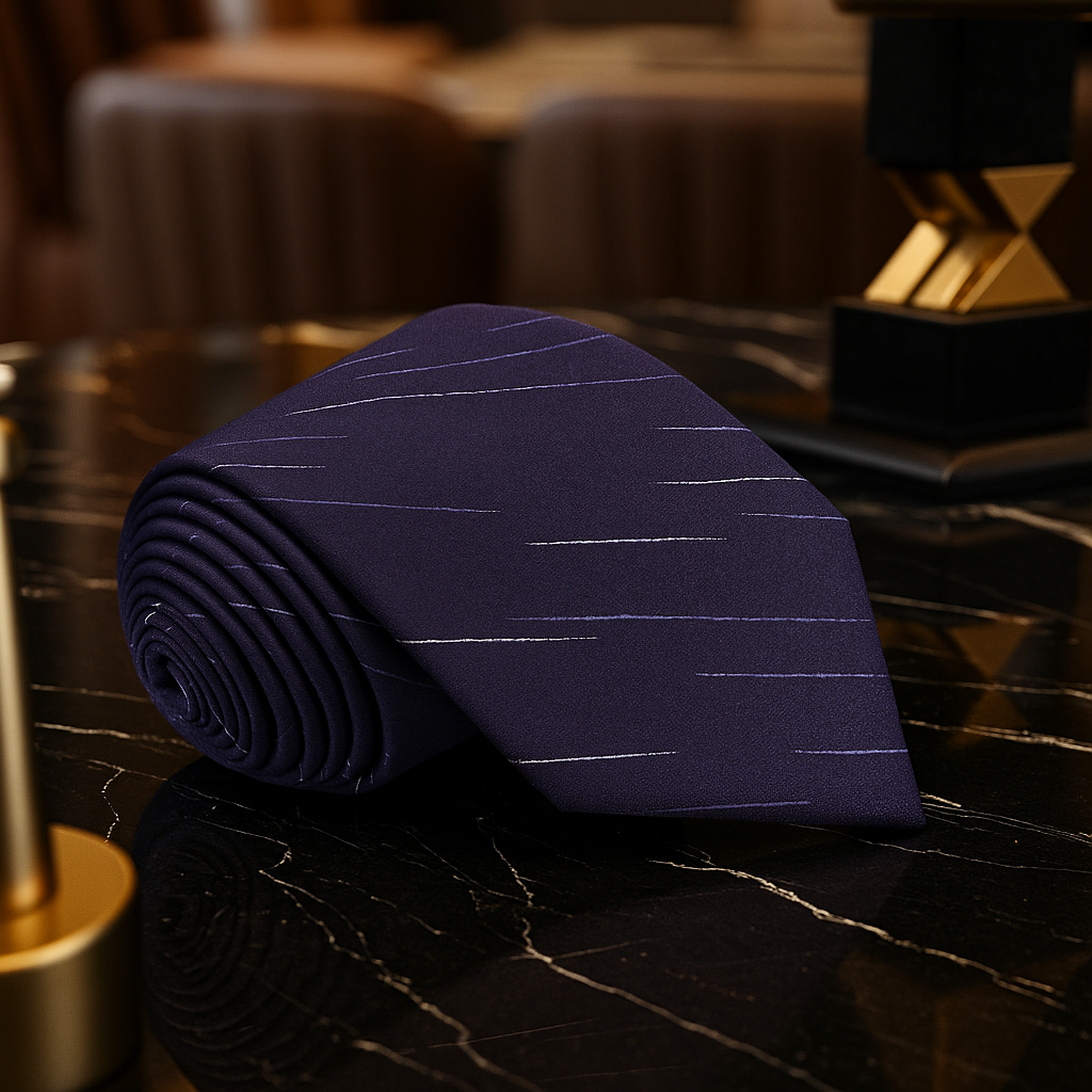 Purple Lined Tie