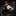 Colorful tie with fruit design on a dark surface
