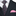 Primary Grey with Pink and Red Flowers Necktie and Pink Square