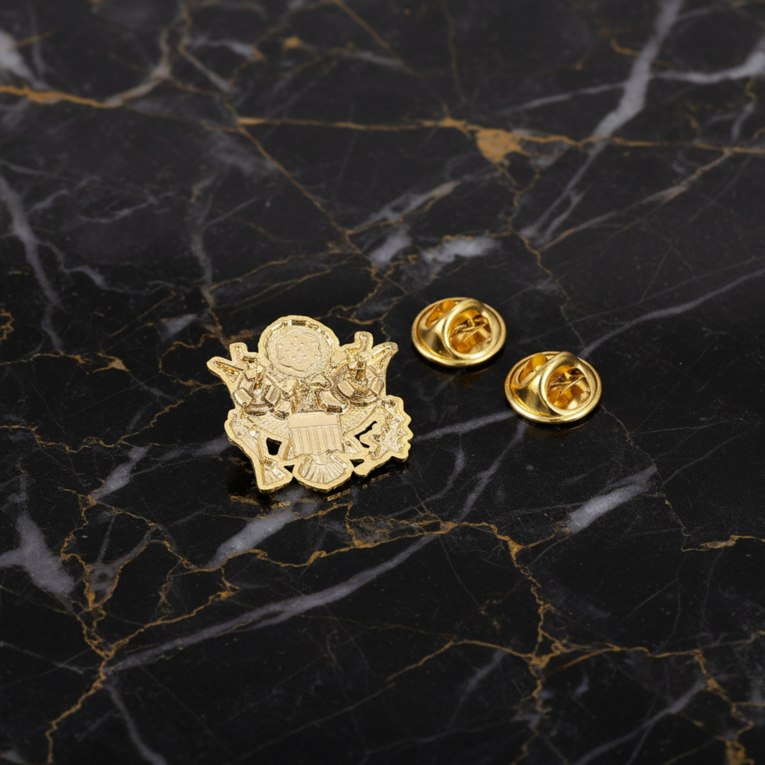 Gold-colored decorative elements 