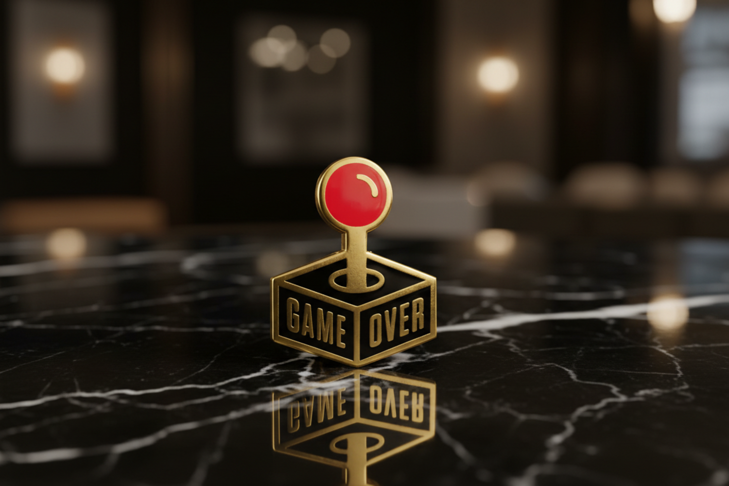 A Game Over Lapel pIn