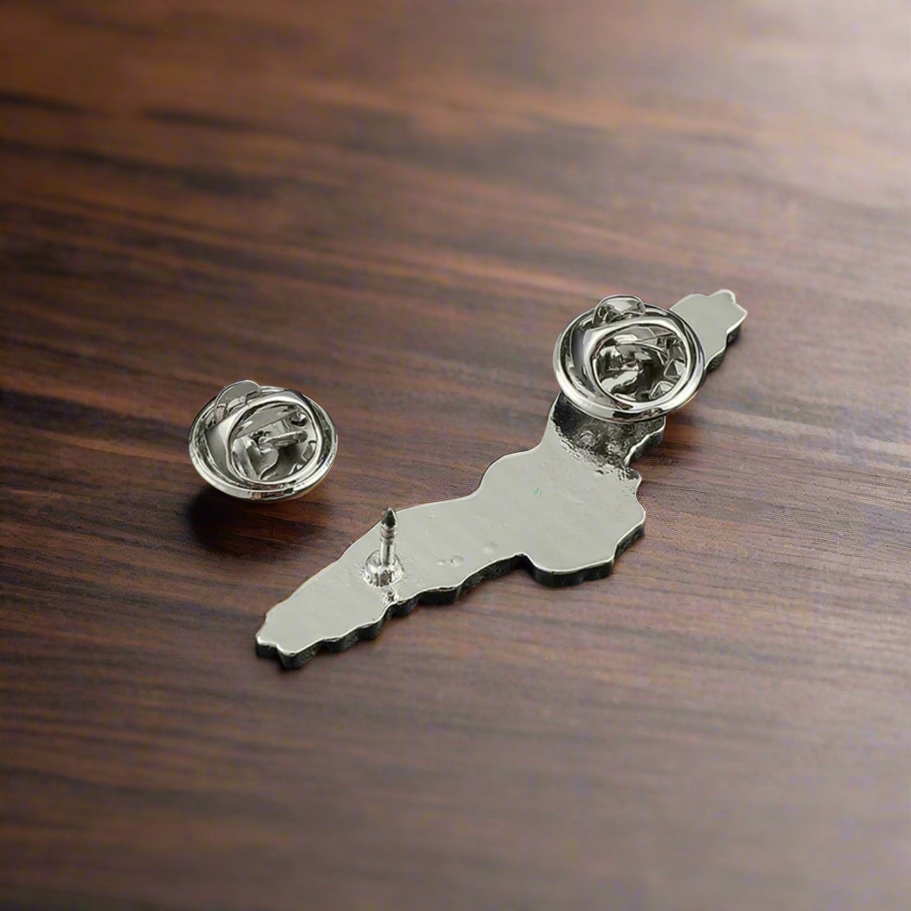 View 2: Red, White, Blue Eagle Lapel Pin