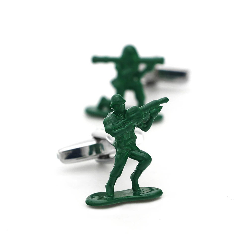 View 8: Green Army Men Cufflinks