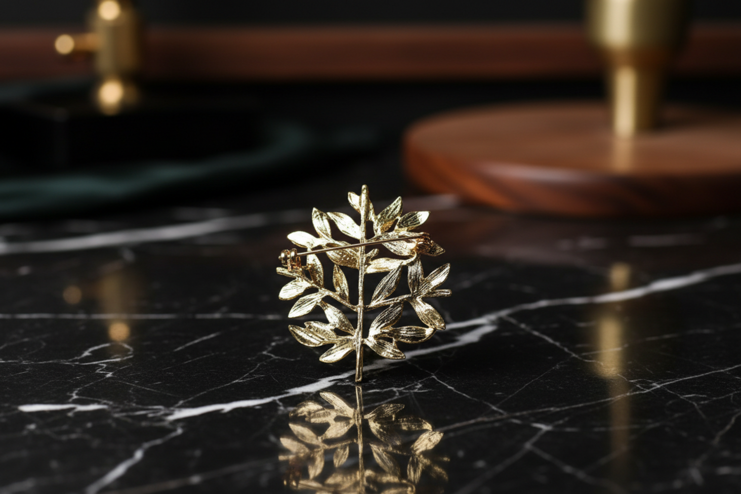 Olive Leaves Lapel Pin | Peace Symbol Suit & Blazer Accessory