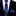 Black, Blue Paisley Stripe Thin necktie and Matching Square