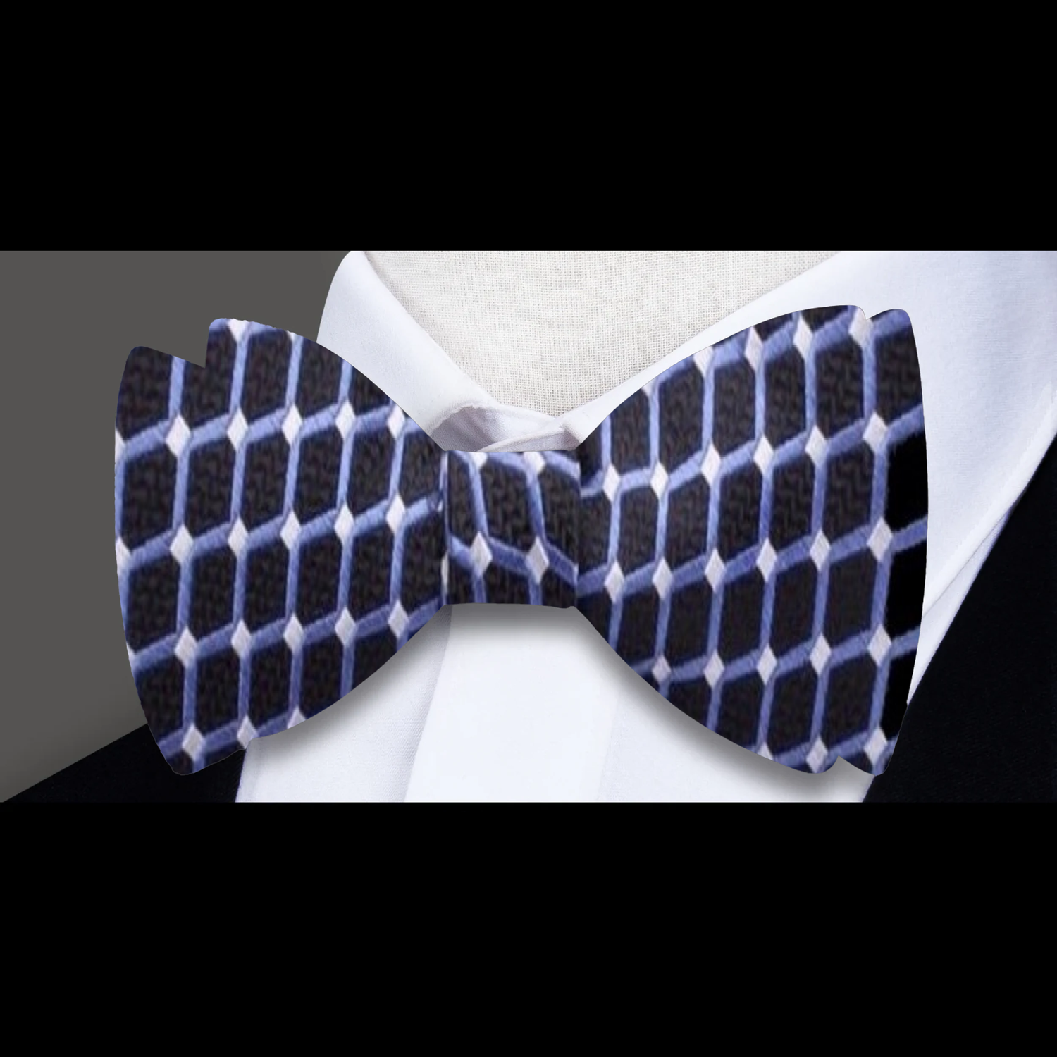 Small Geometric Pattern Self-Tie Bow Tie Collection | Yellow, Purple, Blue & Red