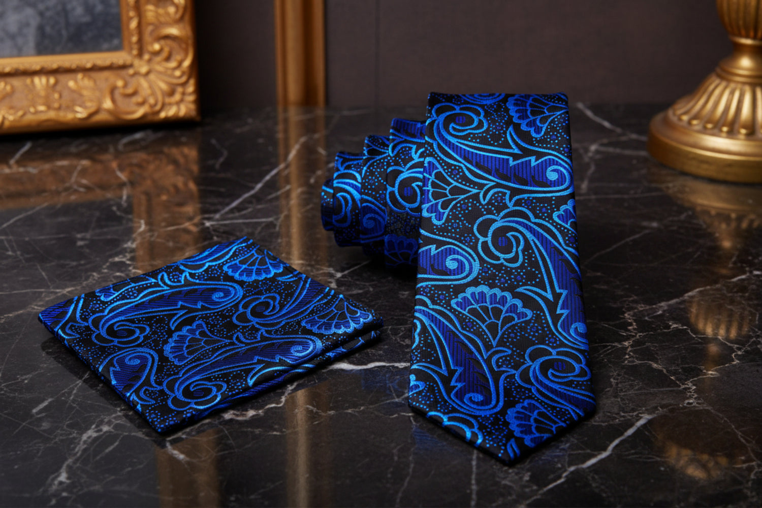 Intricate Paisley Necktie | Multi-Color Paisley Tie Collection