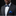 Blue polka dot bow tie and matching pocket square on a mannequin.