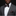 Man wearing a gray suit with a polka dot bow tie and pocket square on a black background
