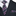 Grey, Black and Pink Stripe Tie and Square