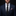 Man wearing a navy suit with a patterned tie and pocket square on a dark background