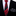 Thin Black, Red Paisley Necktie and Charcoal Medallion Square