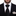 Black Necktie with Colorful Edge and Accenting Square
