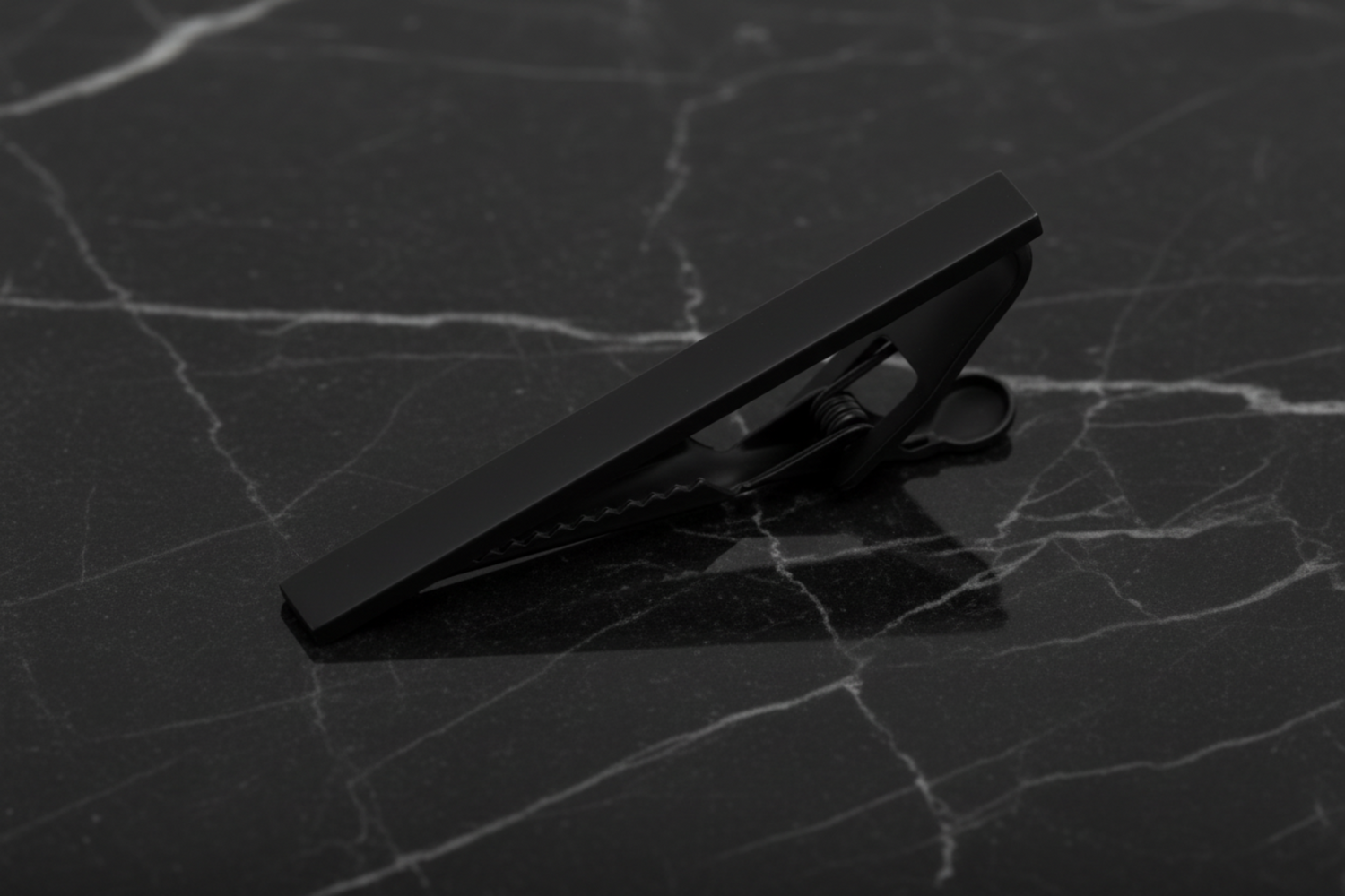 Black tie clip