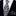 View 2 White, Black, Grey Abstract Necktie and Square