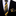 Black, Yellow Paisley Stripe Thin tie and Square