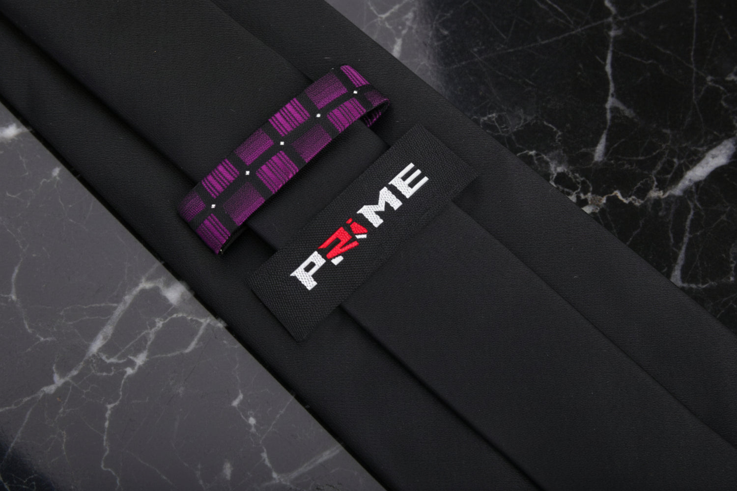 View 2: Black, Purple Geometric Necktie Keep
