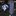 Alt Blackened Blue Blue White Interlock Necktie and Accenting Floral Square