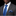Blue Stripe Tie and Accenting Geometric Square on Man