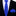 Thin Tie: Shades of Blue Necktie with Pocket Square