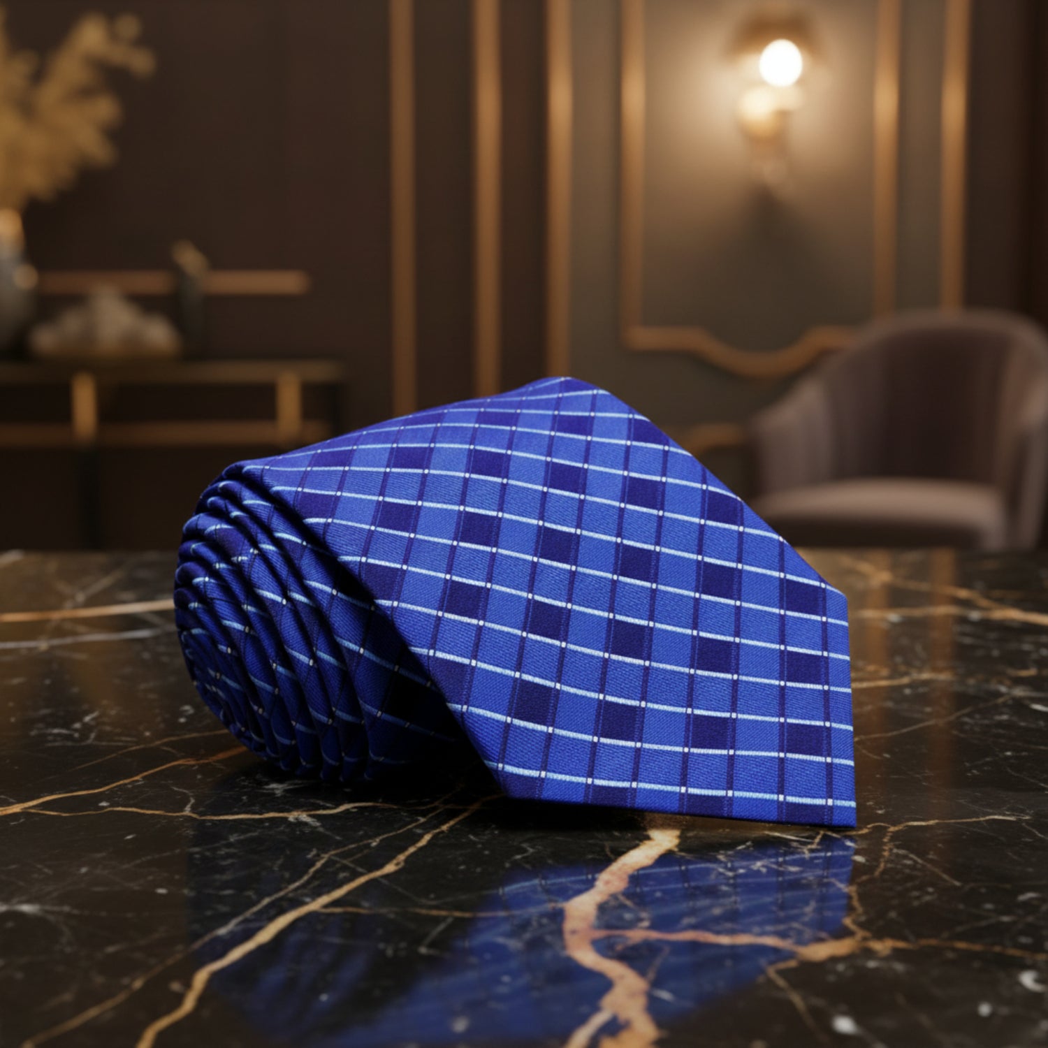 Shades of Blue Necktie 